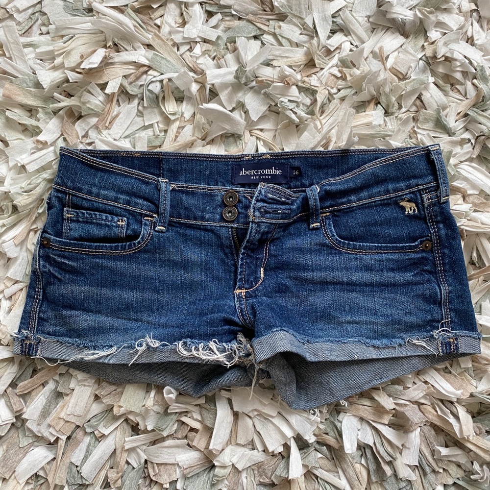 dark wash shorts